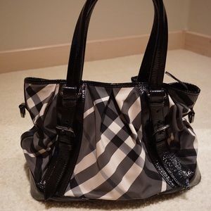 Burberry Prorsum Patent Lambskin Shoulder Bag